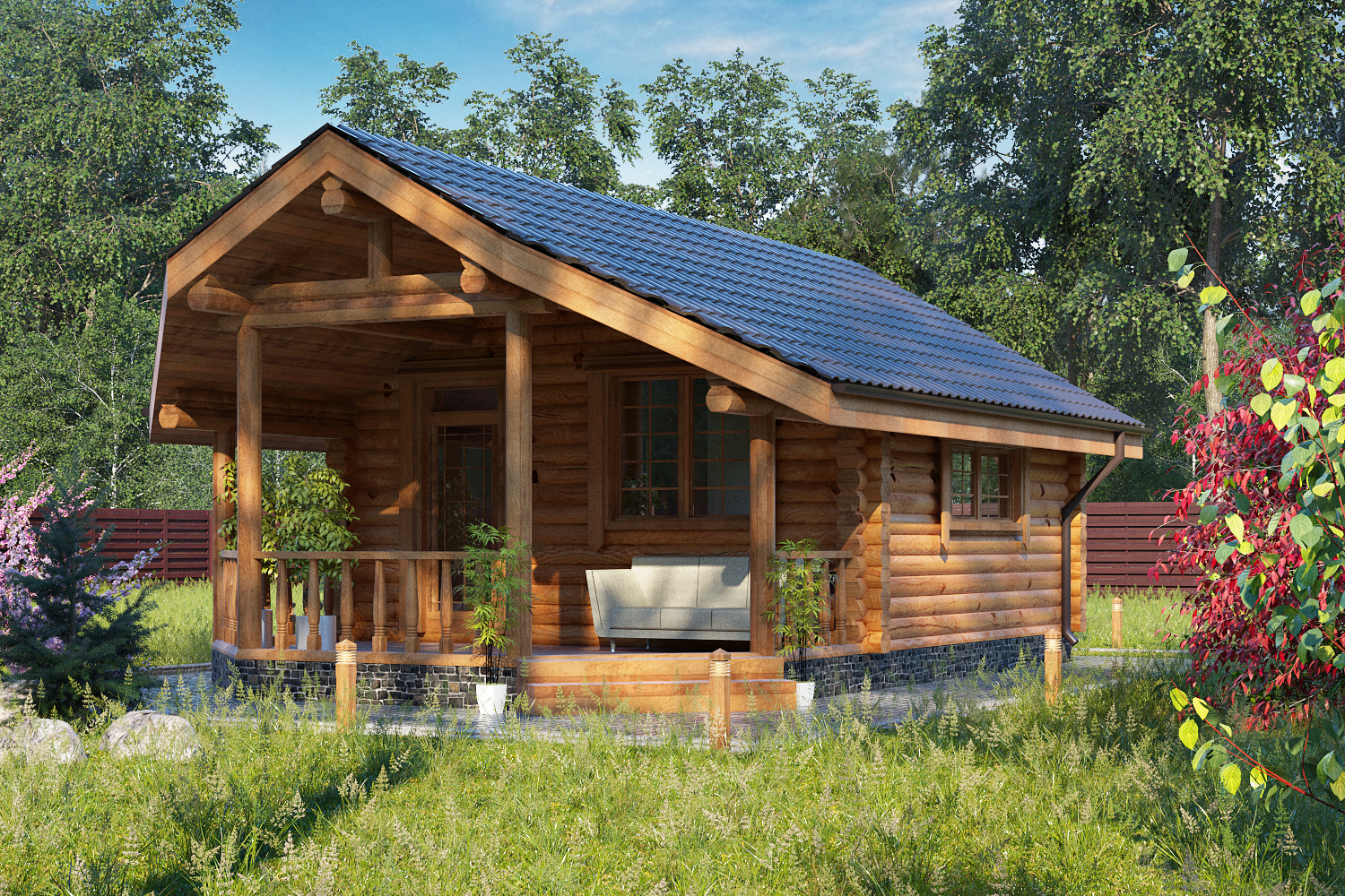 Баня из бревна VZ-622